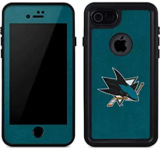 Skinit Waterproof Phone Case for iPhone 7 - Officially Licensed NHL San Jose Sharks Distressed Design