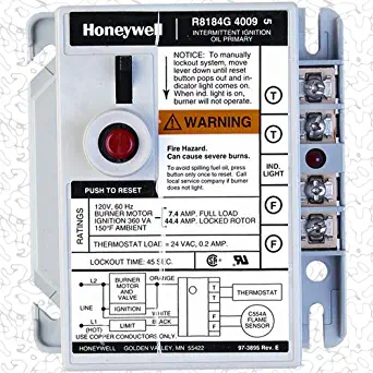 R8184G4009 - OEM Upgraded Replacement for Honeywell Protectorelay Oil Burner Control Board