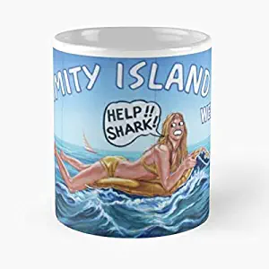 Chief Movies Amity Jaws Brody Shark Attack Island Sharks Best 11 Ounce Ceramic Coffee Mug Gift