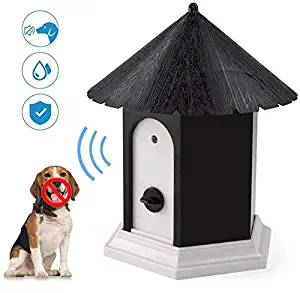 FANZO Anti Barking Device, Ultrasonic Bark Deterrents, Waterproof Bark Control Device for Outdoor, Up to 50 Feet Range