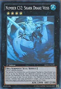 Yu-Gi-Oh! - Number C32: Shark Drake Veiss (ABYR-EN039) - Abyss Rising - 1st Edition - Ghost Rare