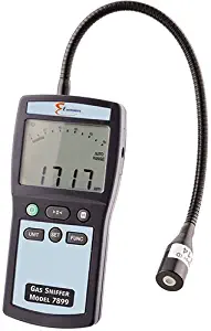 Combustible Gas Leak Detector with DIGITAL READOUT. Measures in PPM, % LEL, or % vol. 7899 E-Instruments Gas Sniffer QUANTIFIES combustible gas leaks with large, easy-view LCD & 11-inch flex sensor.