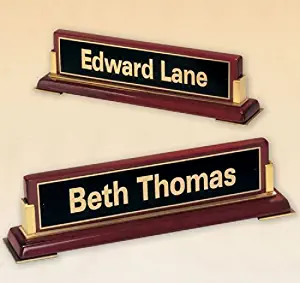 Executive Name Plate with Free Engraving