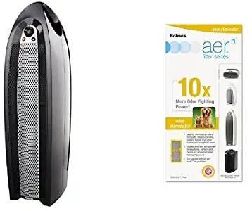 Holmes HAP9422-NUA aer1 HEPA-Type Tower Air Purifier with Odor Eliminator Filter