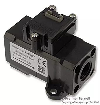 Mass Air Flow Sensor, Zephyr, Digital, High Accuracy, 0 l/min, 100 l/min, 60 psi, 3 V, 10 V, Threaded