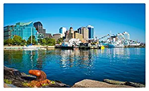 Canada Coast Water Marinas Houses Halifax County Nova Scotia Cities tourist souvenir Furniture & Decorations magnet fridge magnets