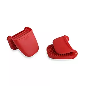 Ribbed Mitts (Set of 2) by Dexas, Red