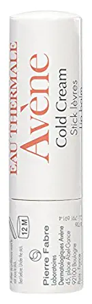 Eau Thermale Avene Cold Cream Nourishing Lip Balm with Shea Butter for Chapped Lips, Paraben-Free, 0.1 oz.