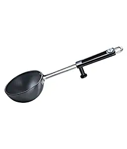 Manttra Hard Anodised Tadka Spice Heating Pan with In-built Stand (130 mm) by Manttra