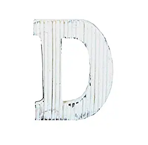 Kaizen Casa Decorative Wood Letters, Hanging Wall Wooden Letter D Free-Standing Or Wall Mounted