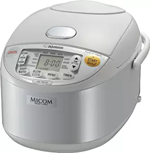 Zojirushi NS-YAC10 Umami Micom Rice Cooker and Warmer, Pearl White, 5.5 Cup Capacity