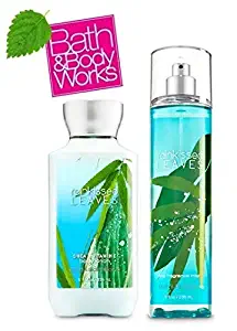 Bath and Body Works RAINKISSED LEAVES Gift Set ~ Body Lotions & Fine Fragrance Mist. Full Size