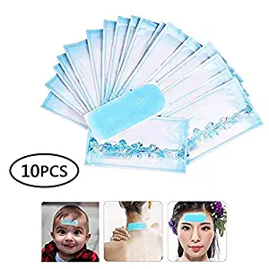 Fever Cooling Patch,Migraine Headache Soothing Gel Pads,Relieve Headaches,Toothache,Relieve Fatigue, Forehead Instant Cooling Relief Strip Fever Relief Packs for Baby Adults