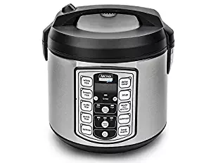 Aroma Professional Plus ARC-5000SB 20 Cup (Cooked) Digital Rice Cooker, Food Steamer, Slow Cooker, Stainless Exterior/Nonstick Pot