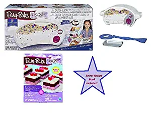 Easy Bake Oven Starter Kit Bundle includes Ultimate Oven Star Edition + Red Velvet & Strawberry Cake refill pack + Secret Recipe Book to make your own unlimited pre-made mixes (50 + Recipes)