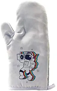 Hat Shark Rockin Space Man Astronaut w/Boombox Colorful - Barbecue Baking Oven Mitt