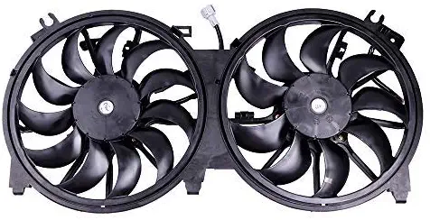 SCITOO Radiator Condenser Cooling Fan Assembly Compatible with 2007-2016 Nissan Altima/Maxima 2.5L 3.5L