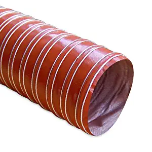 Mishimoto MMHOSE-D3 Heat Resistant Silicone Ducting, 3" x 12'