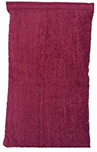 Microwavable Heating Pad, Rice Filled, Plush Velour Cover, Natural, No Scents Added, Handcrafted in The USA, Back, Neck Pain, Arthritis, Cramps (Burgundy)