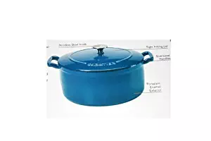 6.5q Cast Iron porcelain enameled Dutch Oven Casserole