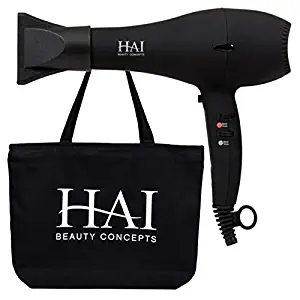 STYLSET by HAI - Ionic Professional Hair Dryer - Ultra Quick-Dry - Fully Adjustable Wind Speed and Temperature - With Tote
