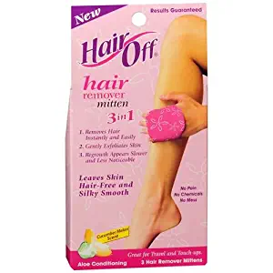 Hair Off Hair Remover Mitten 3-In-1 (2 Pack)