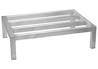Winco ASDR-1436, 14" x 36" x 8" Aluminum Dunnage Rack, Commercial Grade Storage Rack, NSF Certified