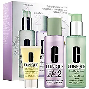 Clinique 3-Step Skin Care System For Skin Type 2 Dry to Dry Combination Skin