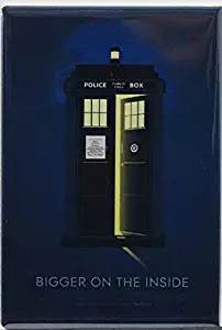 The Tardis"Bigger on the Inside" - Refrigerator Magnet. Dr. Who
