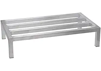 Winco ASDR-1448, 48" x 14" x 8" Aluminum Dunnage Rack, Commercial Grade Off-Floor Storage Rack, NSF Certified