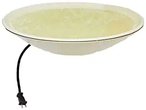 Allied Precision Industries API 600 20-Inch Diameter Heated Bird Bath Bowl (no stand), Light stone color