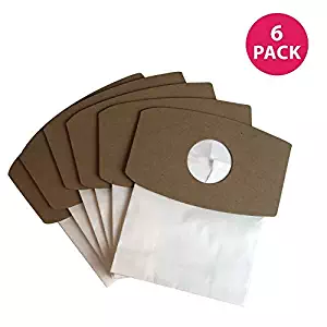 Crucial Vacuum Replacement Crucial Swirl Micro Lined Vacuum Bags - Fits Crucial Swirl Vacuum, Sport Type S, SS-6 and Riccar SupraQuik RSQ-6 Models - Bulk (6 Pack)