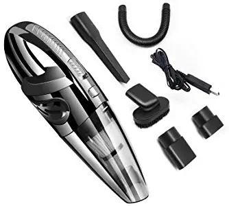ZHANGZ0 Handheld Vacuum Cleaner Car Cordless Rechargeable Vacuum Cleaner 120W Car Household Powerful Cleaner, Washable Filter 2200MAH