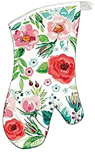 Michel Design Works Padded Cotton Oven Mitt, Wild Berry Blossom