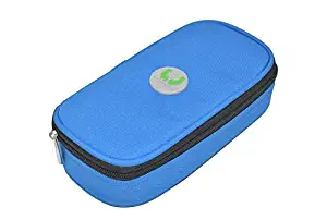 hsheng Insulin Protector Case Pouch Cooler Travel Diabetic Pocket Cooling Pack Protector Bag with Ice Gel (Blue)