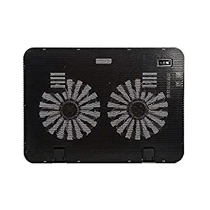 EXTR ANT 15.6 inch Notebook Cooler Laptop Cooling Pad Mat Fan for Laptop No More Than 16 inch (Cool Black)