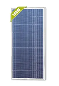 Newpowa 160 Watt 160W 12V Solar Panel High Efficiency Poly Module RV Marine Boat Off Grid