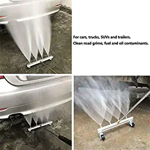 DZT1968???? Pressure Washer Automobile Chassis Cleaning and Road Cleaning Nozzle Water Broom Power Washer with 4 Nozzles Cleaning Water Broom (B)