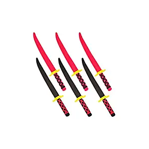 Foam Ninja Swords Set of 6 - Safe & Fun - by Trademark Innovations