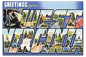 Greetings from West Virginia Fridge Magnet