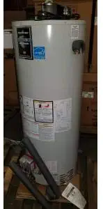 BRADFORD WHITE D4504S6FSX 50 GALLON RESIDENTIAL DAMPER ATMOSPHERIC VENT HIGH EFFICIENCY LP HOT WATER HEATER 115/60/1