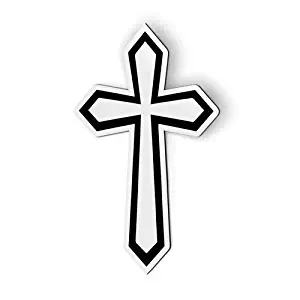 AK Wall Art Cross Faith Christian - Magnet - Car Fridge Locker - Select Size