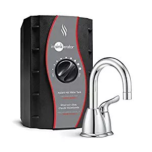 InSinkErator H-HOT150C-SS Invite Single Handle Instant Hot Water Dispenser System with Stainless Steel Tank, Chrome