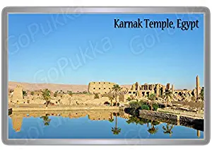 Karnak Temple Egypt Water - Souvenir Fridge Magnet (Large: 90x60mm)