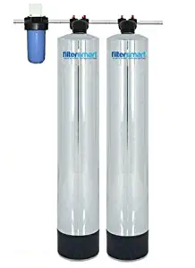 Filtersmart Whole House Water Filter System & Salt Free Water Softener, Chlorine & Sediment Filtration for 1-3 Baths, 12 GPM, 1 Million Gallons