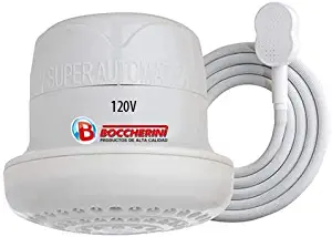 Boccherini 110V Automatic Electric Instant Hot Water Shower Head Heater + FREE wall support/tube Included (With mini-showerhead)