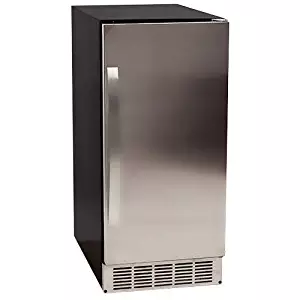 EdgeStar IB450SSP 50 lb. 15 Inch Wide Undercounter Clear Ice Maker with Drain Pump