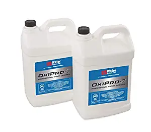US Water OxiPro-7 Hydrogen Peroxide Blend - 2.5 Gallon Bottles (2), Professional Grade Oxidizer, Removes Rotten Egg Smell & Pollutants from Water, NSF Certified