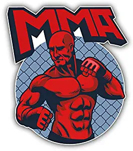 Magnet Mixed Martial Arts Emblem Window Truck Car Vinyl Flexible Magnet Magnetic Bumper Sticker 4'' x 5''