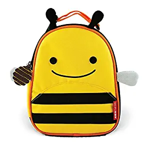 Skip Hop Zoo Kids Insulated Lunch Box, Brooklyn Bee, Yellow